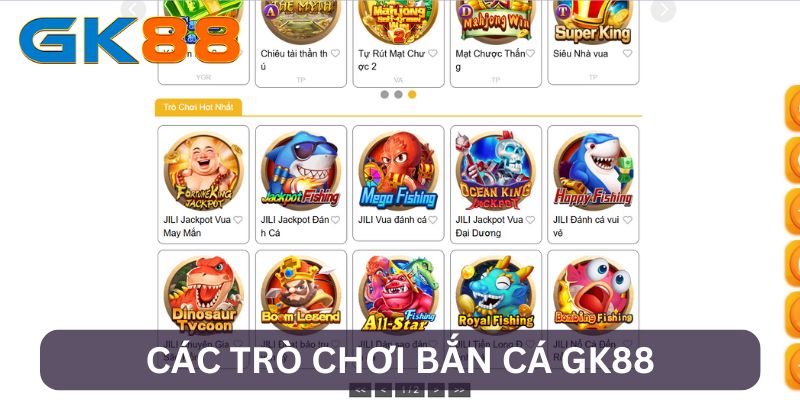 Kho game bắn cá tại GK88