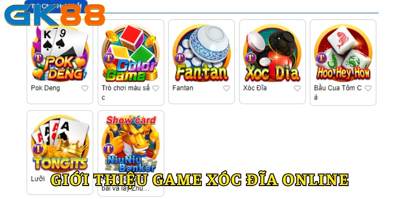 Giới thiệu về game Xóc đĩa Online GK88